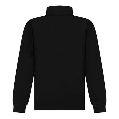 Black - Back - Finden & Hales Childrens-Kids Quarter Zip Track Top