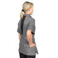 Grey Heather - Side - Le Chef Womens-Ladies Asymmetric Chef Jacket