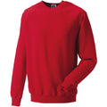 Classic Red - Front - Russell Mens Spotshield Raglan Sweatshirt