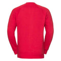 Classic Red - Back - Russell Mens Spotshield Raglan Sweatshirt