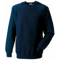 French Navy - Front - Russell Mens Spotshield Raglan Sweatshirt