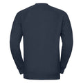 French Navy - Back - Russell Mens Spotshield Raglan Sweatshirt