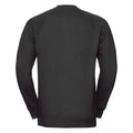 Black - Back - Russell Mens Spotshield Raglan Sweatshirt