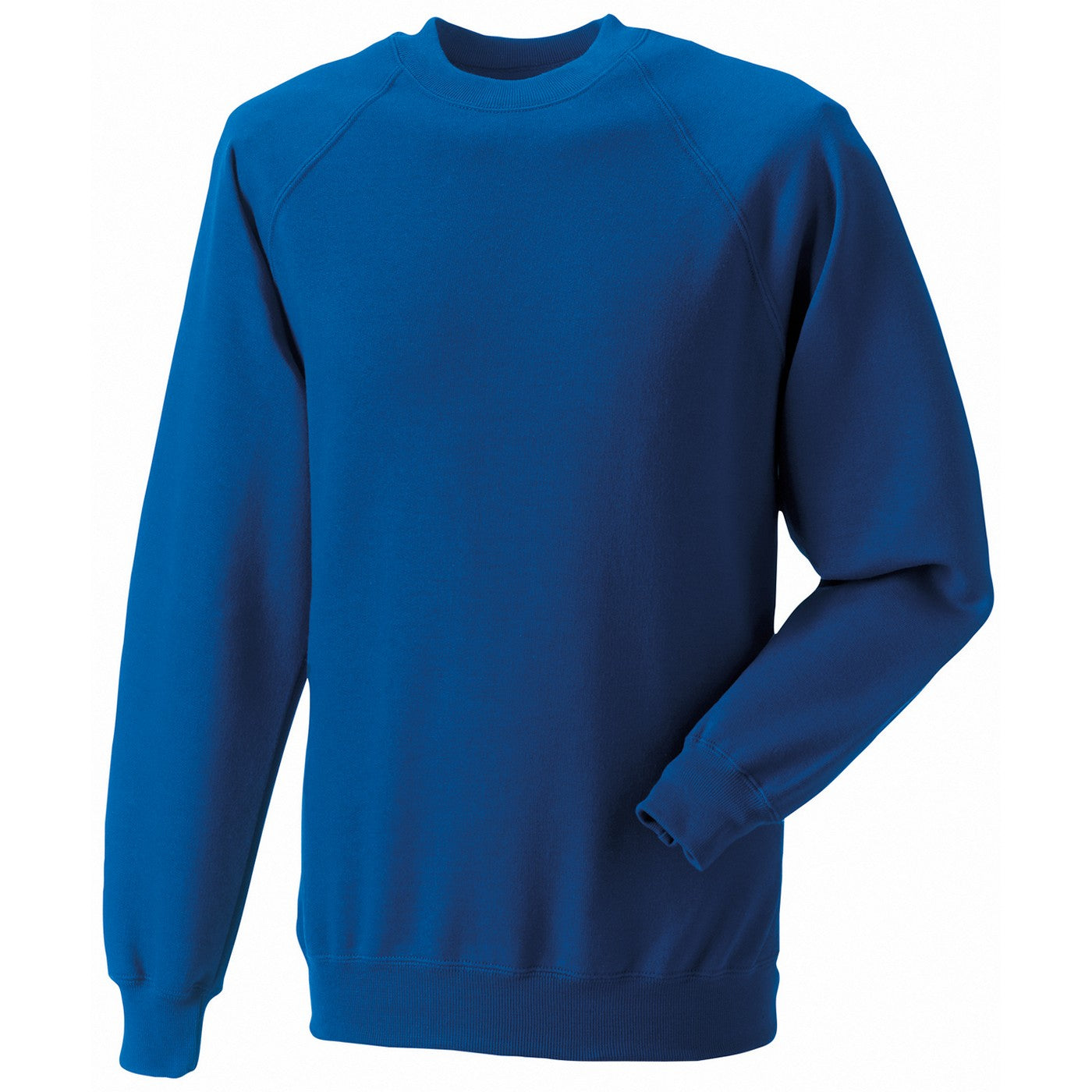 Bright Royal Blue - Front - Russell Mens Spotshield Raglan Sweatshirt