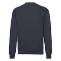Deep Navy - Back - Fruit of the Loom Mens Lightweight Drop Shoulder Sweatshirt