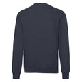 Deep Navy - Back - Fruit Of The Loom Mens Lightweight Drop Shoulder Sweatshirt