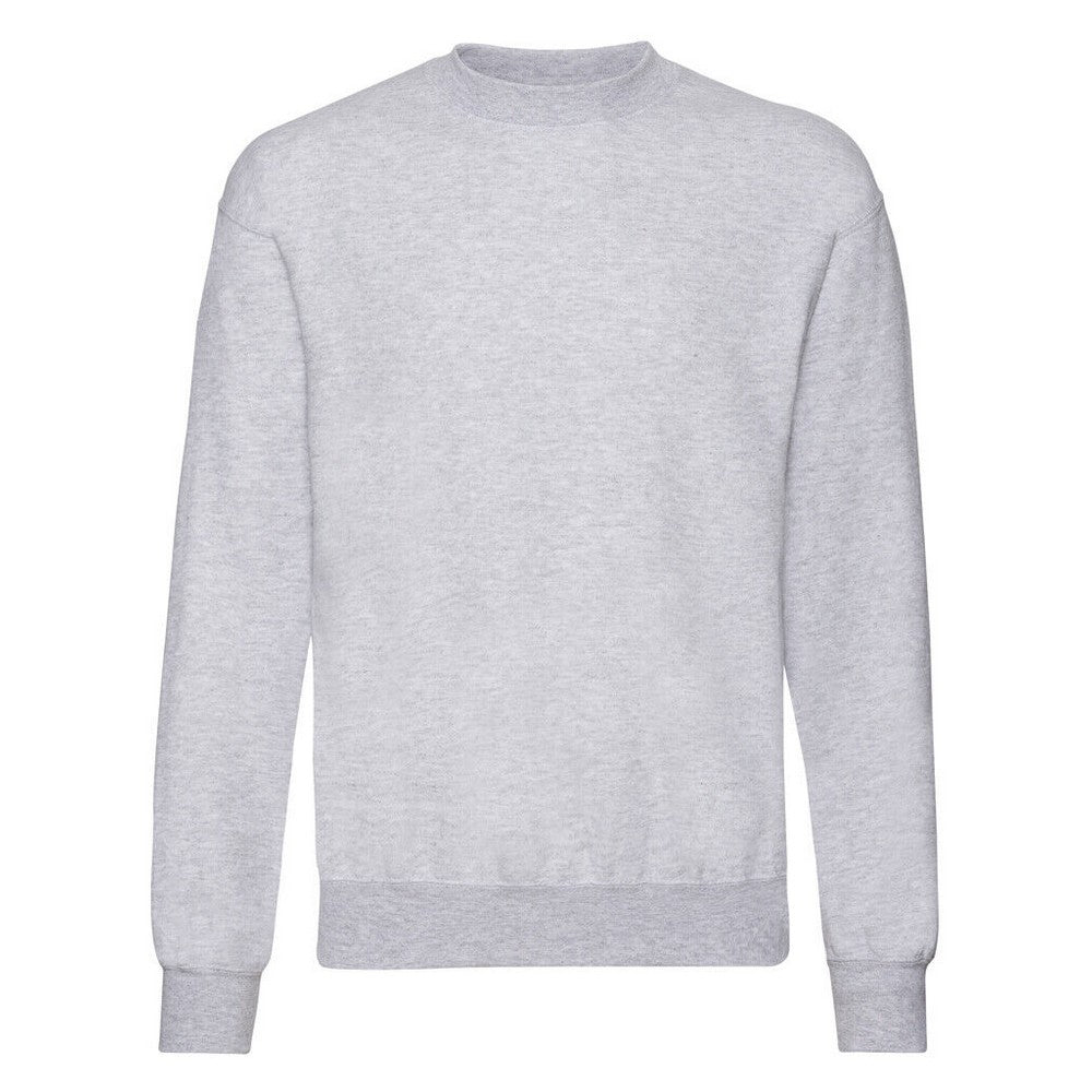 Heather Grey - Front - Fruit Of The Loom Mens Lightweight Drop Shoulder Sweatshirt