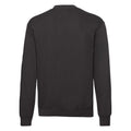 Black - Back - Fruit of the Loom Mens Lightweight Drop Shoulder Sweatshirt
