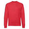 Red - Front - Fruit of the Loom Mens Lightweight Drop Shoulder Sweatshirt