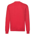 Red - Back - Fruit of the Loom Mens Lightweight Drop Shoulder Sweatshirt