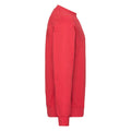 Red - Side - Fruit of the Loom Mens Lightweight Drop Shoulder Sweatshirt