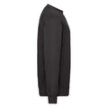 Black - Side - Fruit of the Loom Mens Lightweight Drop Shoulder Sweatshirt