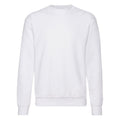 White - Front - Fruit of the Loom Mens Lightweight Drop Shoulder Sweatshirt