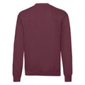 Burgundy - Back - Fruit of the Loom Mens Lightweight Drop Shoulder Sweatshirt