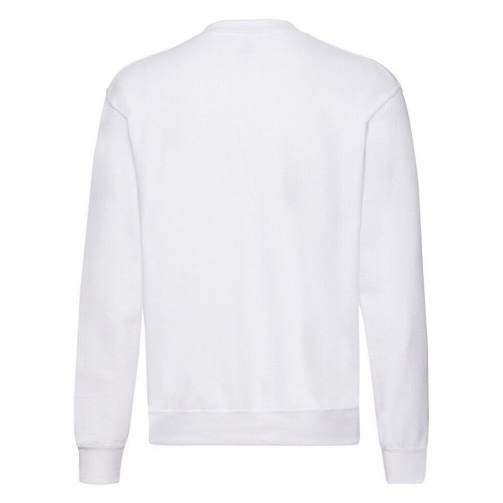 White - Back - Fruit Of The Loom Mens Classic Heather Raglan Sweatshirt