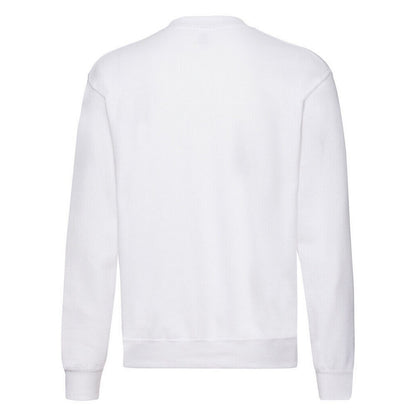 White - Back - Fruit Of The Loom Mens Classic Heather Raglan Sweatshirt