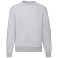 Grey - Front - Fruit of the Loom Mens Classic Heather Raglan Sweatshirt