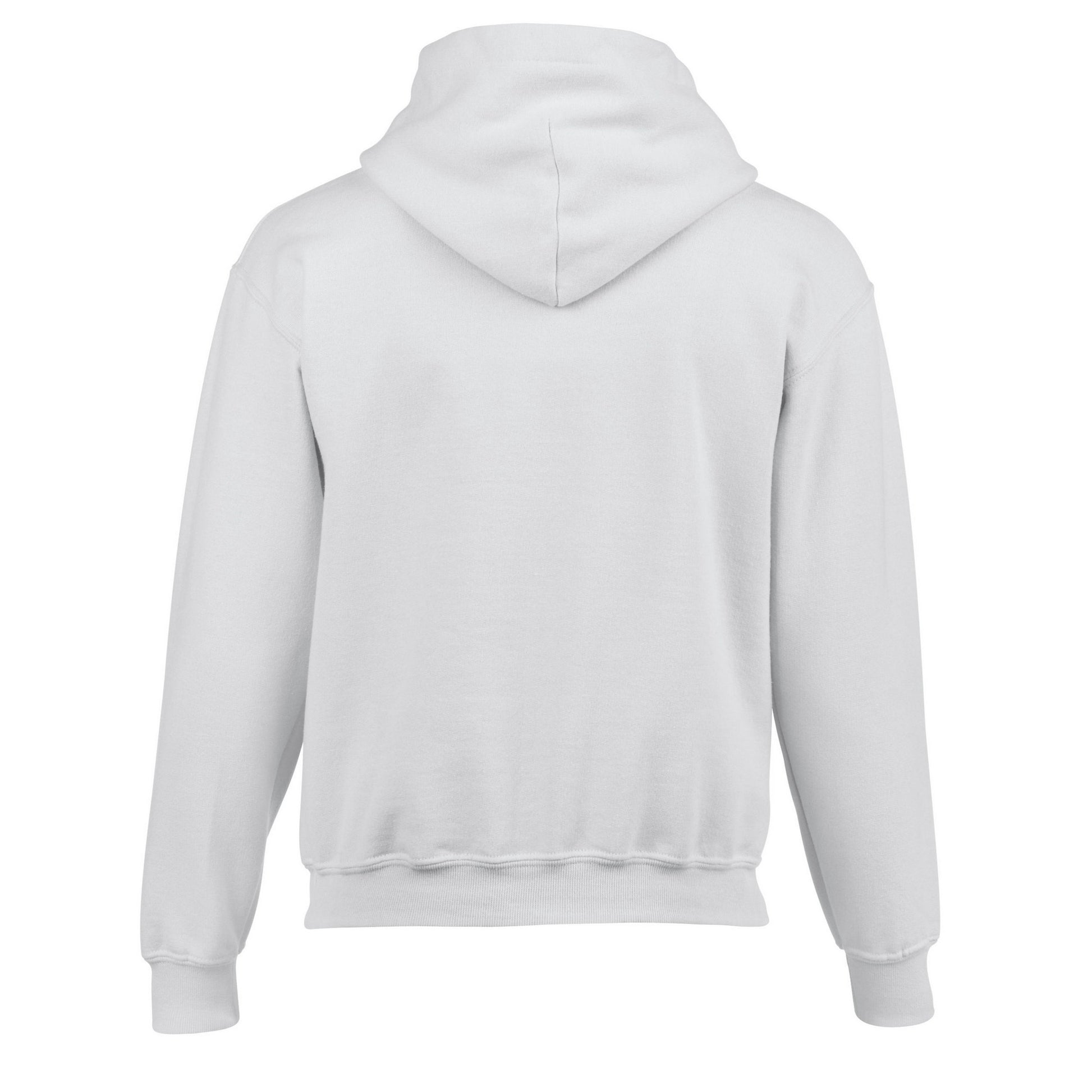 White - Back - Gildan Childrens-Kids Heavy Blend Hooded Sweatshirt