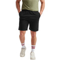 Black - Side - Fruit of the Loom Mens Iconic 195 Jersey Shorts