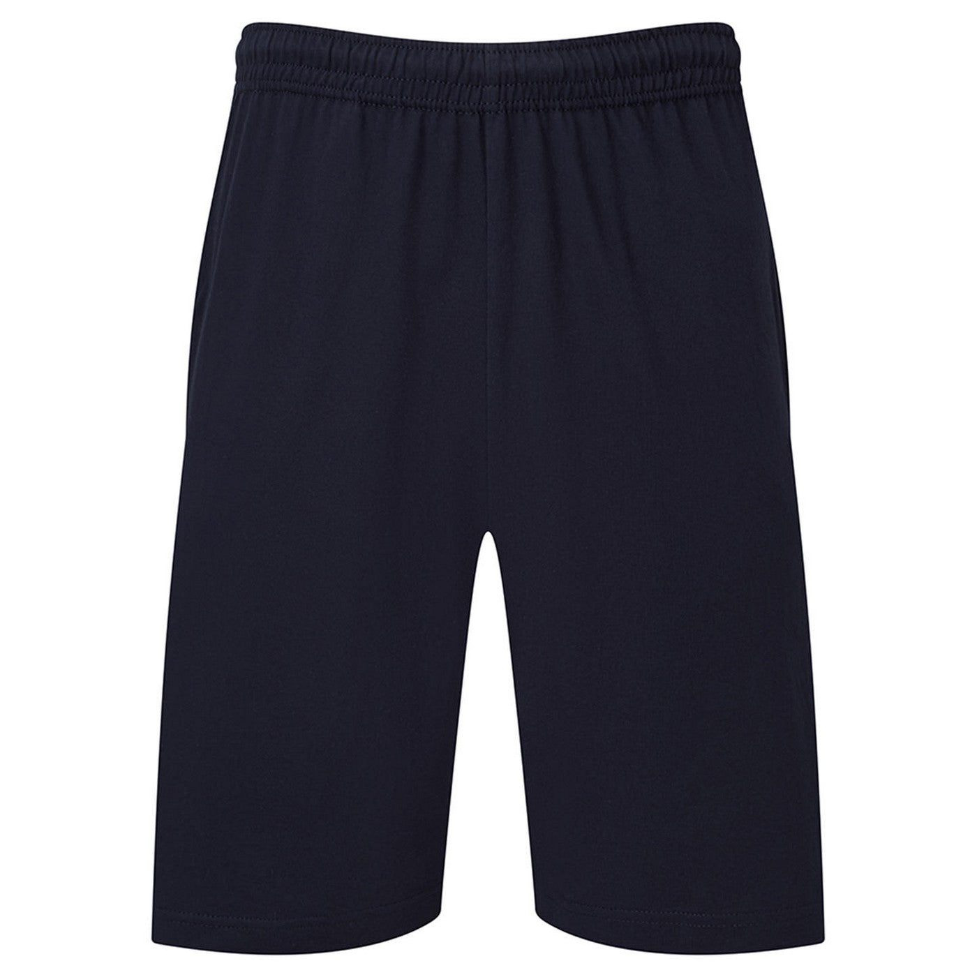 Deep Navy - Front - Fruit of the Loom Mens Iconic 195 Jersey Shorts