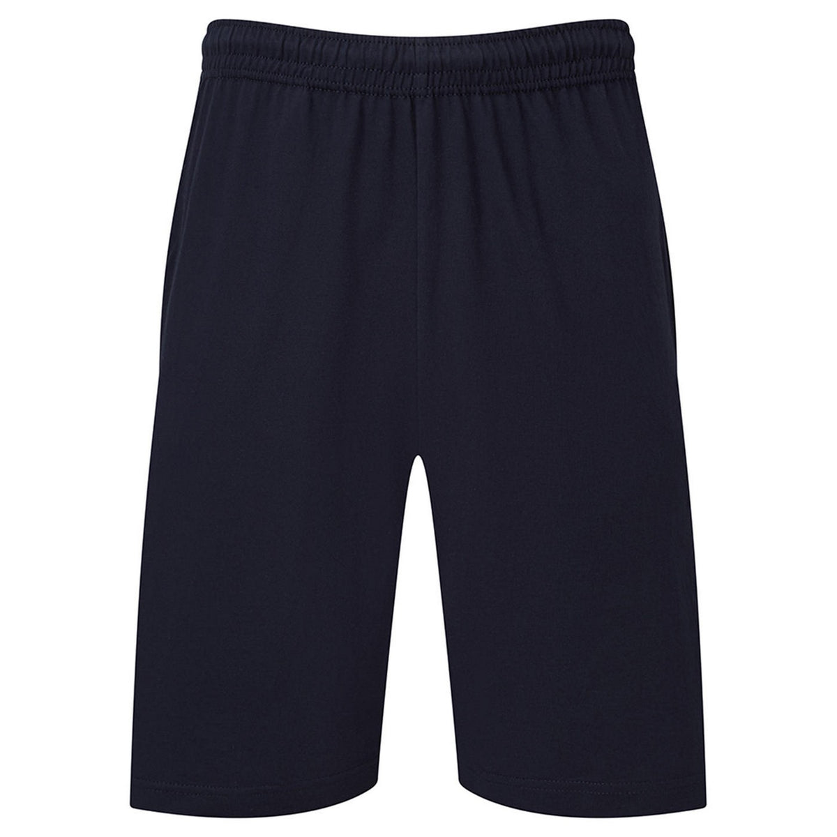 Deep Navy - Front - Fruit of the Loom Mens Iconic 195 Jersey Shorts
