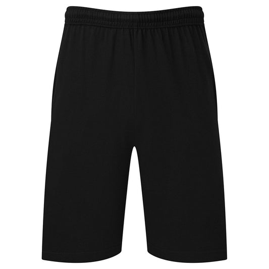 Black - Front - Fruit of the Loom Mens Iconic 195 Jersey Shorts