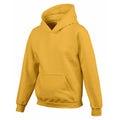 Gold - Side - Gildan Childrens-Kids Heavy Blend Hooded Sweatshirt