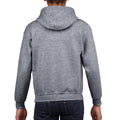 Graphite Heather - Back - Gildan Childrens-Kids Heavy Blend Hooded Sweatshirt