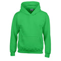 Irish Green - Front - Gildan Childrens-Kids Heavy Blend Hooded Sweatshirt