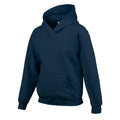 Navy - Side - Gildan Childrens-Kids Heavy Blend Hooded Sweatshirt