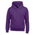 Purple - Front - Gildan Childrens-Kids Heavy Blend Hooded Sweatshirt