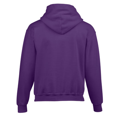 Purple - Back - Gildan Childrens-Kids Heavy Blend Hooded Sweatshirt