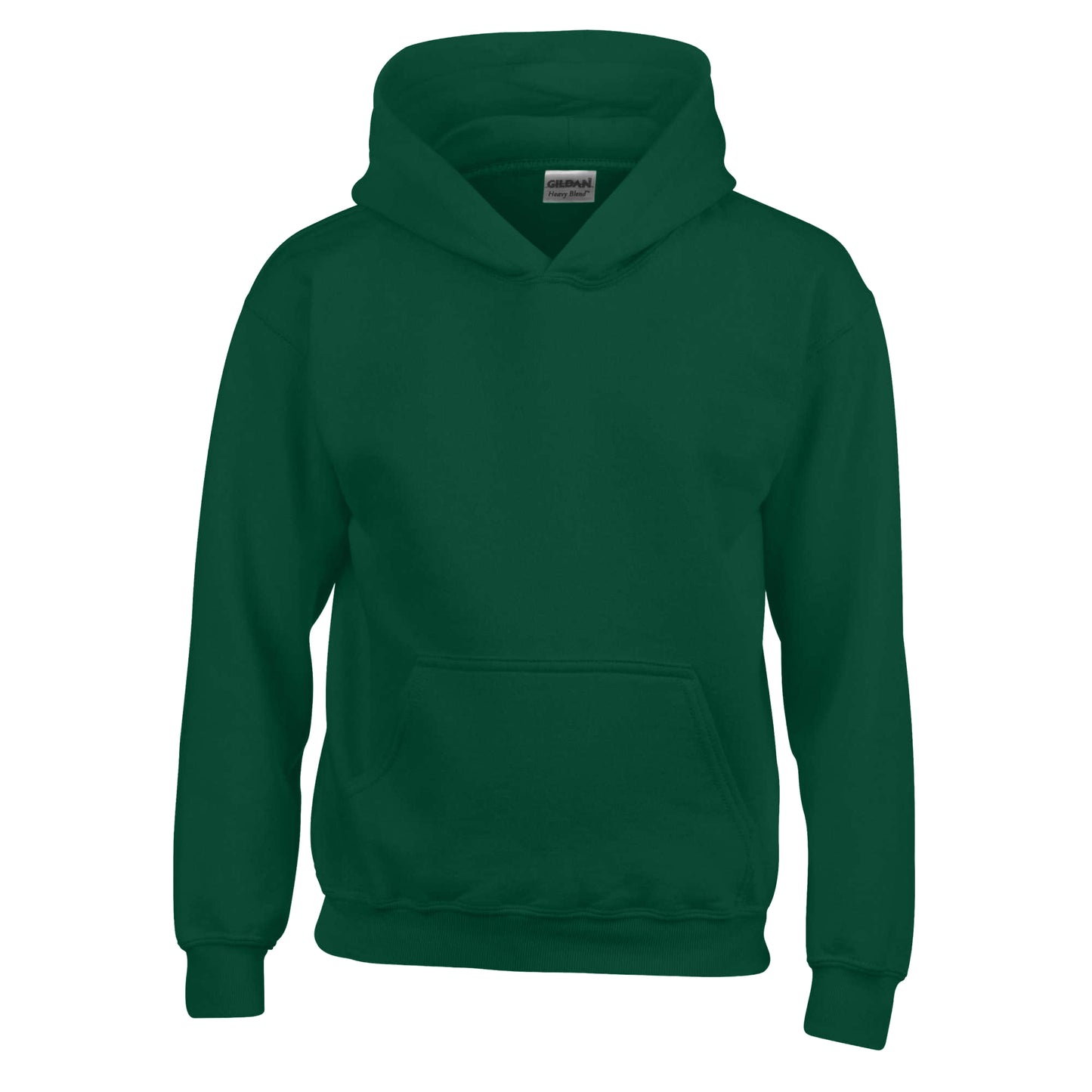 Fan Dark Green - Front - Gildan Childrens-Kids Heavy Blend Hooded Sweatshirt