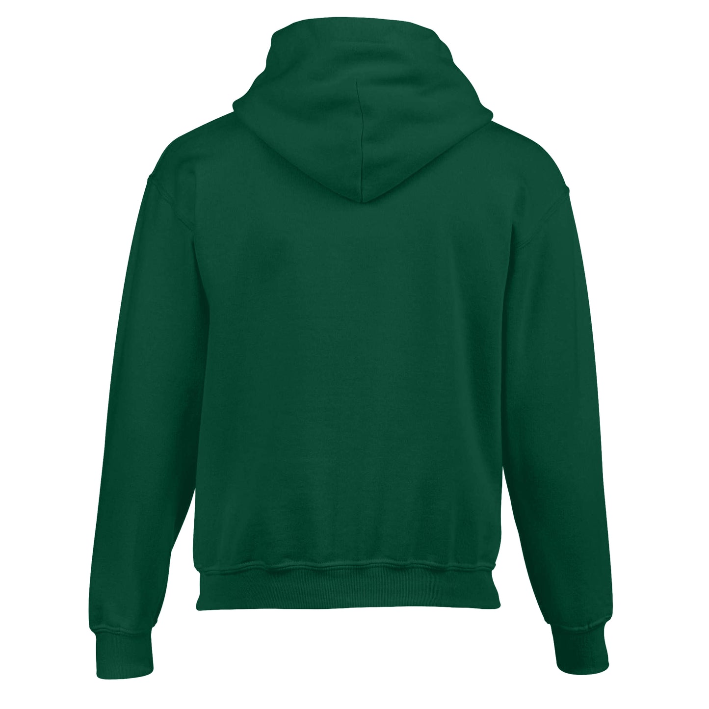 Fan Dark Green - Back - Gildan Childrens-Kids Heavy Blend Hooded Sweatshirt