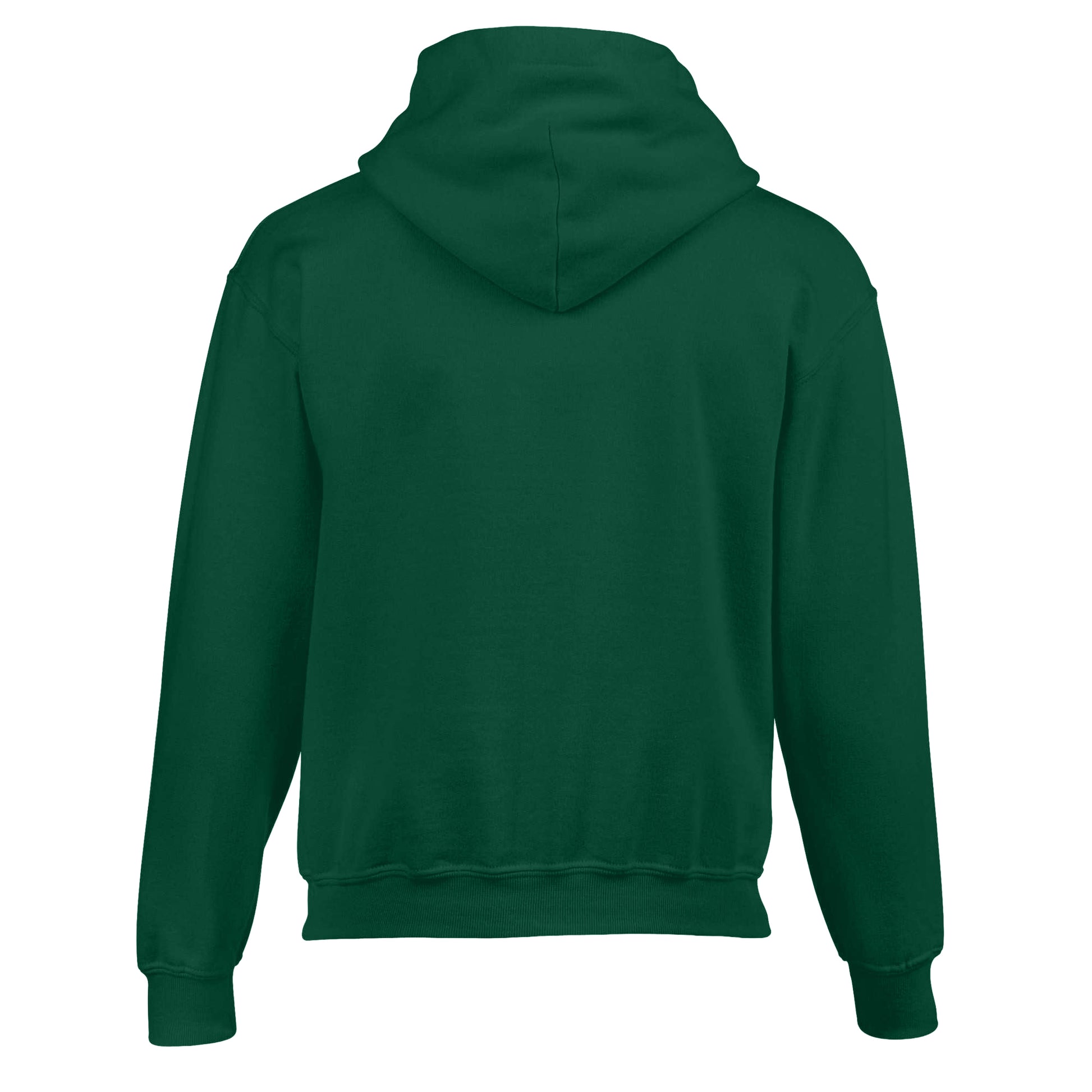 Fan Dark Green - Back - Gildan Childrens-Kids Heavy Blend Hooded Sweatshirt