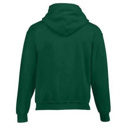 Fan Dark Green - Back - Gildan Childrens-Kids Heavy Blend Hooded Sweatshirt