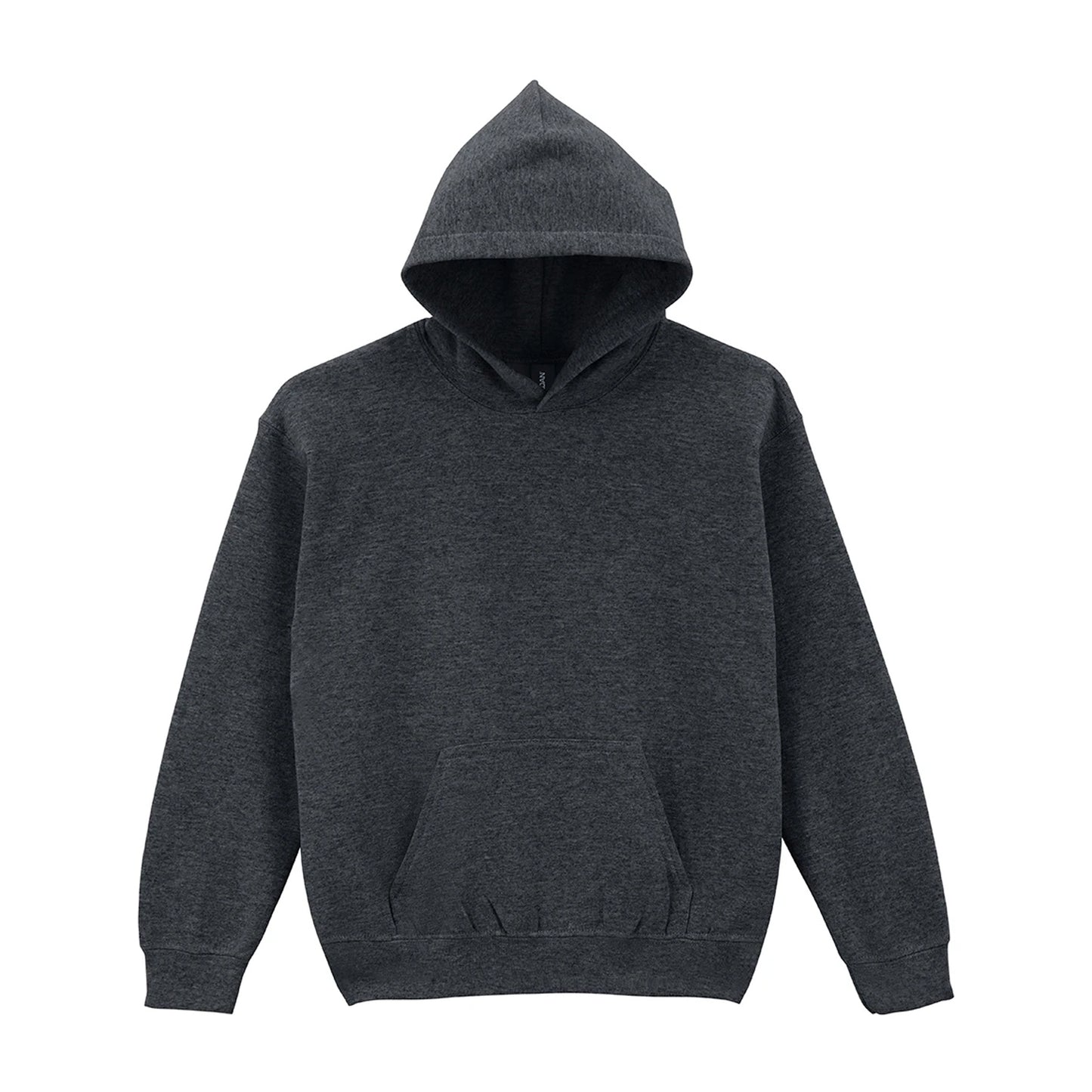 Fan Charcoal Heather - Front - Gildan Childrens-Kids Heavy Blend Hooded Sweatshirt