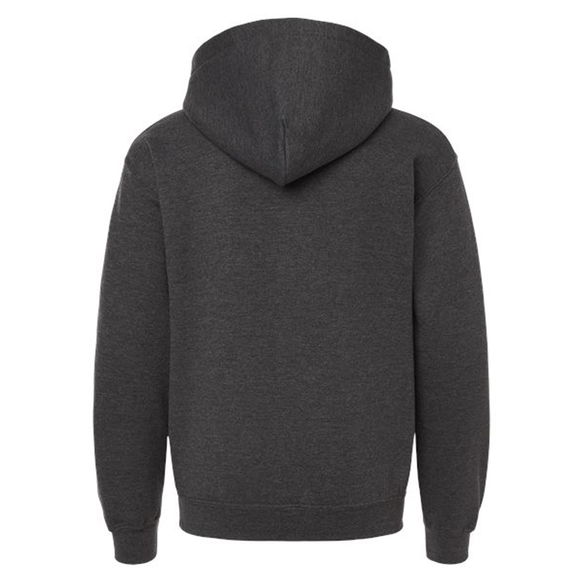Fan Charcoal Heather - Back - Gildan Childrens-Kids Heavy Blend Hooded Sweatshirt
