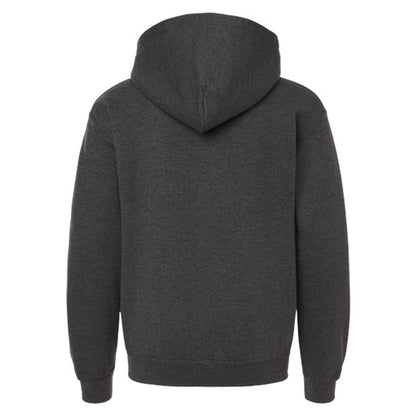 Fan Charcoal Heather - Back - Gildan Childrens-Kids Heavy Blend Hooded Sweatshirt