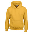 Gold - Front - Gildan Childrens-Kids Heavy Blend Hooded Sweatshirt