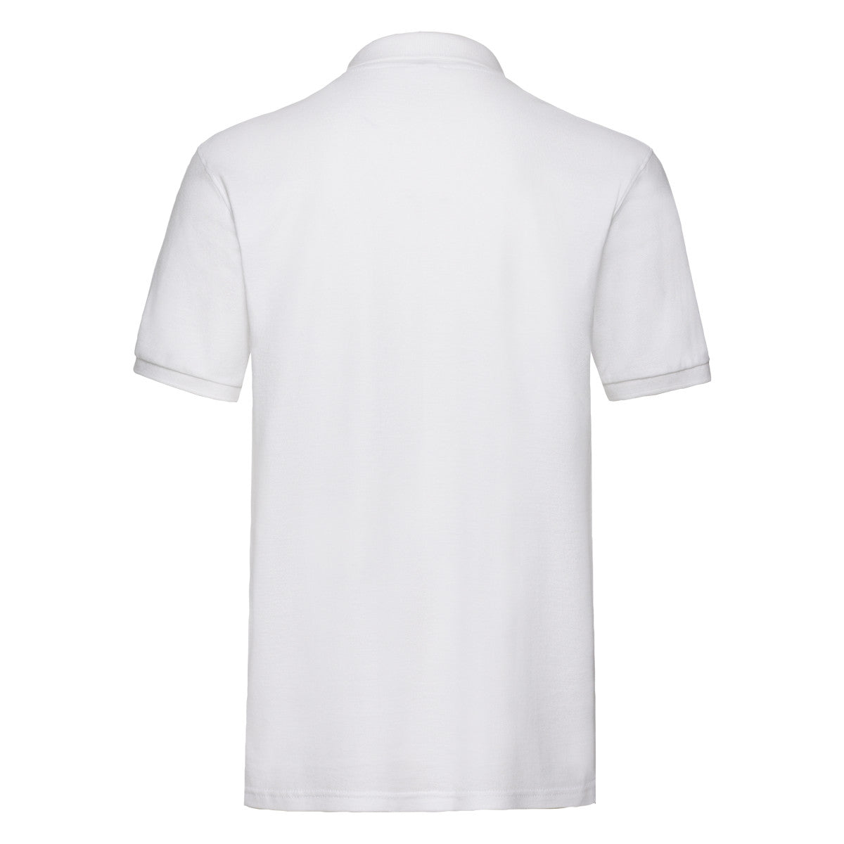 White - Back - Fruit of the Loom Unisex Adult Premium Cotton Pique Polo Shirt