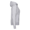 Heather Grey - Side - Fruit of the Loom Womens-Ladies Classic Hooded Lady Fit Sweatshirt