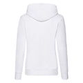 White - Back - Fruit of the Loom Womens-Ladies Classic Hooded Lady Fit Sweatshirt