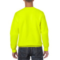 Safety Green - Back - Gildan Mens Heavy Blend Sweatshirt