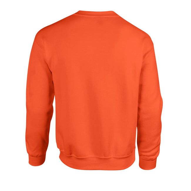 Orange - Back - Gildan Mens Heavy Blend Sweatshirt