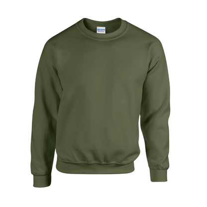 Military Green - Front - Gildan Mens Heavy Blend Sweatshirt