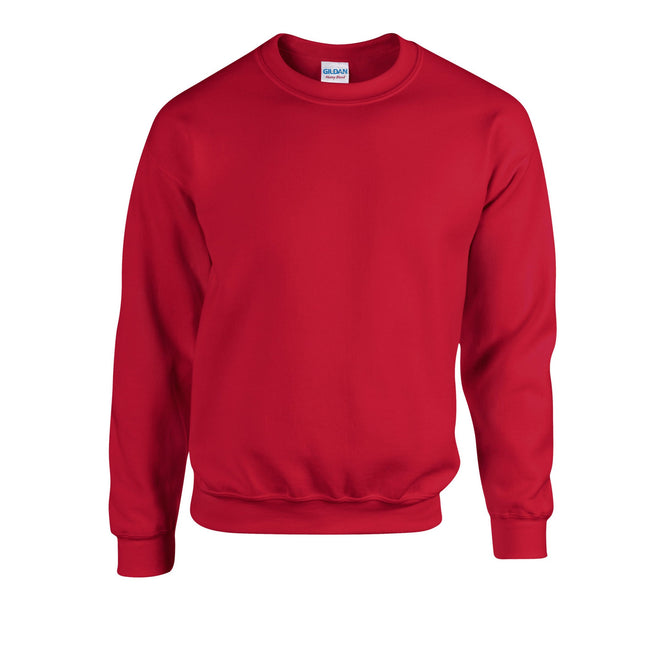 Cherry Red - Front - Gildan Mens Heavy Blend Sweatshirt