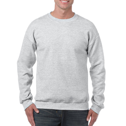 Ash - Front - Gildan Mens Heavy Blend Sweatshirt