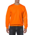 Safety Orange - Front - Gildan Mens Heavy Blend Sweatshirt