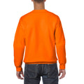 Safety Orange - Back - Gildan Mens Heavy Blend Sweatshirt